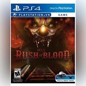 Ps4 Rush of Blood VR Game PlayStation NWT in wrapping